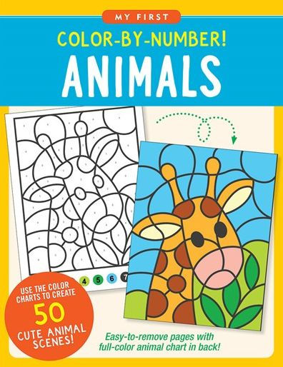 Color-By-Number! Animals (50 Unique Designs)