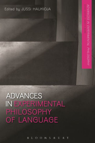 Advances In Experimental Philosophy Of Language