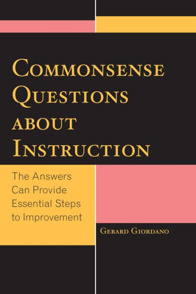 Commonsense Questions About Instruction: The Answers Can Provide Essential Steps To Improvement