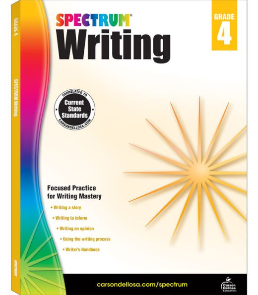 Spectrum Grade 4 Writing Workbooks, Ages 9 To 10, Creative Writing, Story Writing, Opinion, And Informative Writing Practice, 4Th Grade Writing Book For Kids