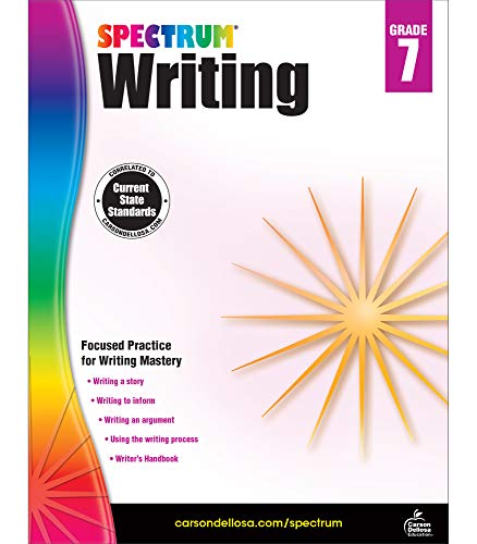 Spectrum 7Th Grade Ela Writing Workbook ????? Fiction, Narrative, Story Building Skills Practice For English Language Arts, For Homeschool Or Classroom (136 Pgs)