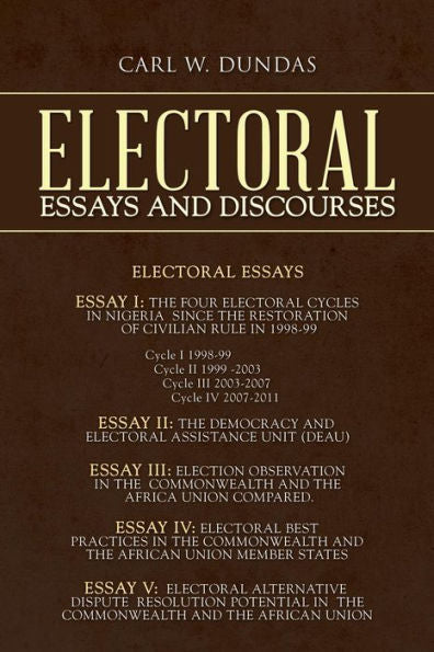 Electoral Essays And Discourses