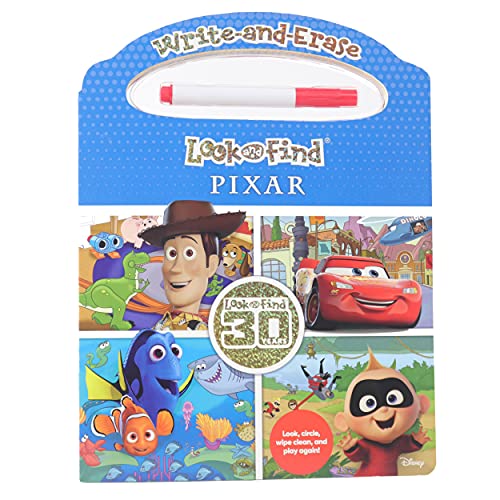 Disney Pixar Toy Story, Cars, And More! - Write-And-Erase Look And Find Wipe Clean Board - Pi Kids