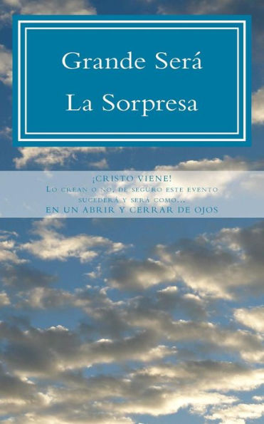 Grande Ser? La Sorpresa: En Un Abrir Y Cerrar De Ojos (Spanish Edition)