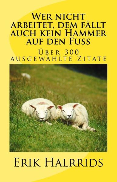 Wer Nicht Arbeitet, Dem Fallt Auch Kein Hammer Auf Den Fu?: Eine Zitate-Sammlung (Zitate By Erik Halrrids) (German Edition)