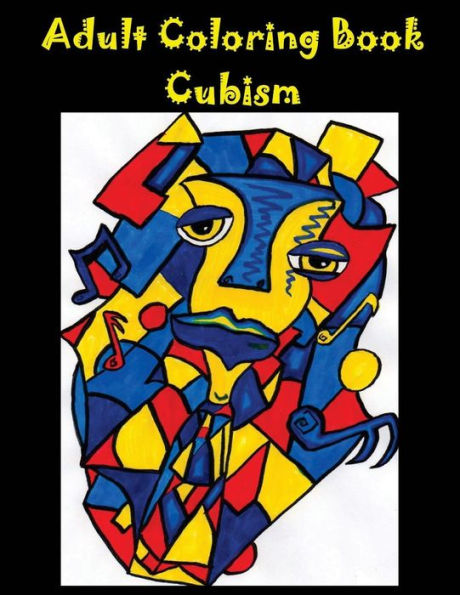 Adult Coloring Book Cubism