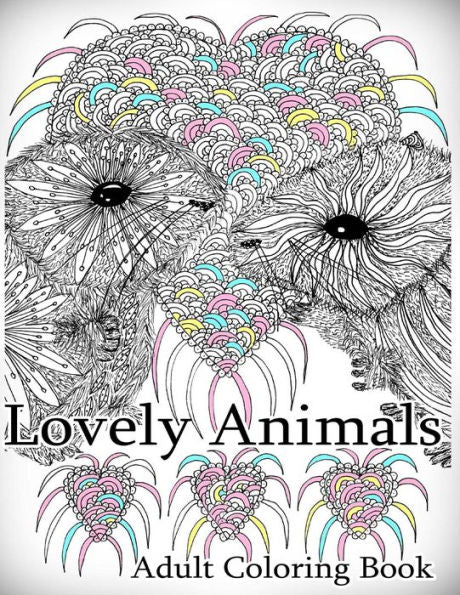 Lovely Animals - Coloring Book (Adult Coloring Book For Relax)