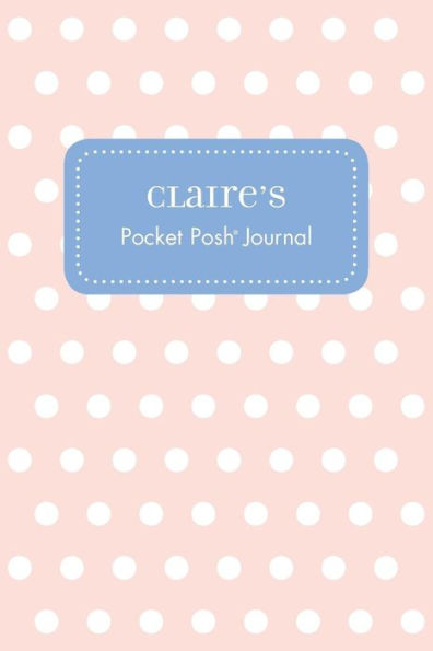 Claire's Pocket Posh Journal, Polka Dot
