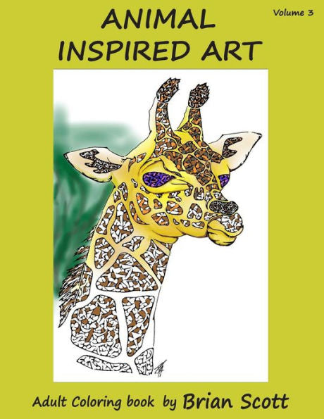 Animal Inspired Art Vol 3: Adult Coloring Book (Inspired Art Coloring Books)