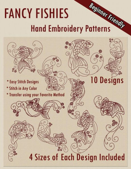 Fancy Fishies Hand Embroidery Patterns