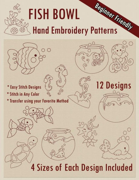 Fish Bowl Hand Embroidery Patterns