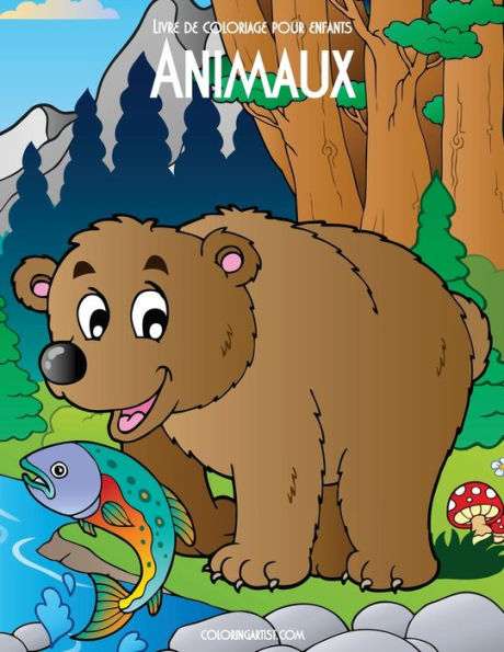 Livre De Coloriage Pour Enfants Animaux 2 (French Edition)