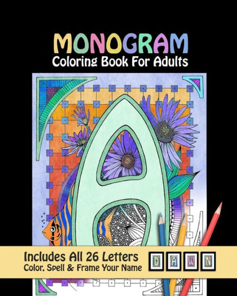 Monogram Coloring Book For Adults