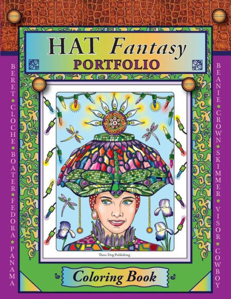 Hat Fantasy Portfolio Coloring Book: Coloring Book