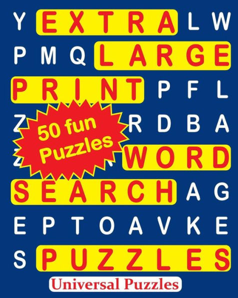 Extra Large Print Word Search Puzzles - 9781530751280