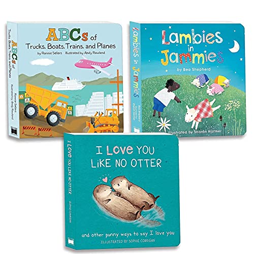 My First Little Library: Board Book Set of 3 Books for Babies, Toddlers, and Early Readers (ABCs, Goodnight, Counting and Rhyming Beginners Collection)