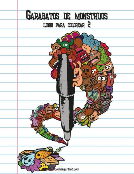 Garabatos De Monstruos Libro Para Colorear 2 (Spanish Edition)