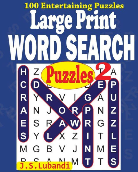 Large Print Word Search Puzzles 2