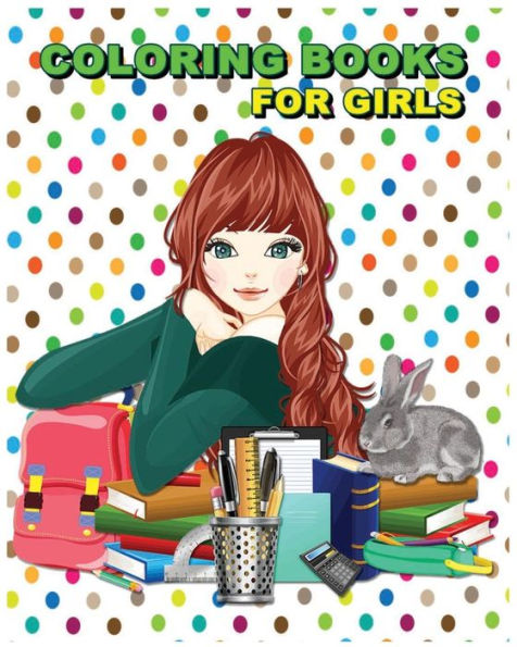 Coloring Books For Girls: Stress Relief Coloring Book: Flower Designs