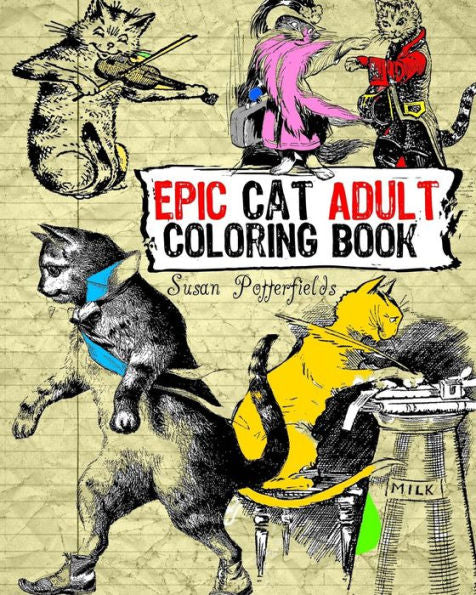 Epic Cat Adult Coloring Book