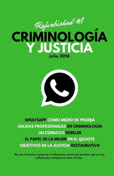 Criminolog?a Y Justicia: Refurbished #1 (Spanish Edition)