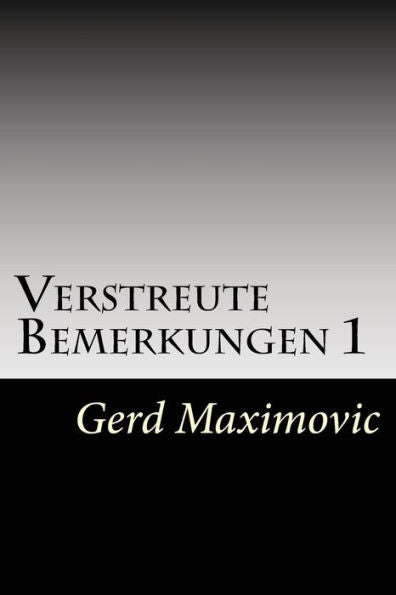 Verstreute Bemerkungen 1 (German Edition)