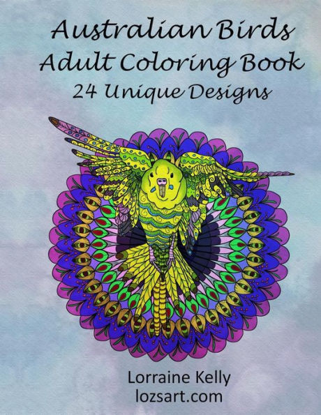 Australian Birds Adult Coloring Book: 24 Unique Designs