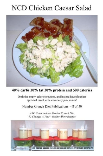 Ncd Chicken Caesar Salad: 40% Carbs 30% Fat 30% Protein And 500 Calories