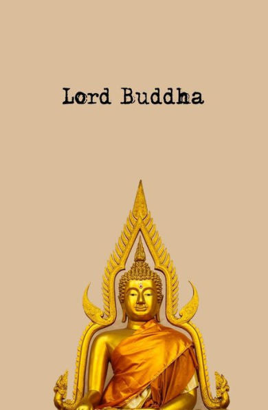 Lord Buddha: 150-Page Diary With Gold Lord Buddha Statue Art On The Cover