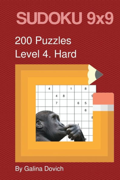 Sudoku 9X9 200 Puzzles: Level 4. Hard