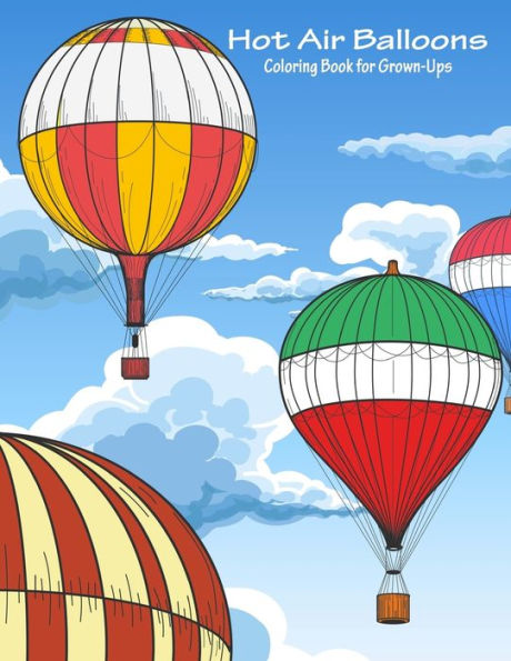 Hot Air Balloons Coloring Book For Grown-Ups 1