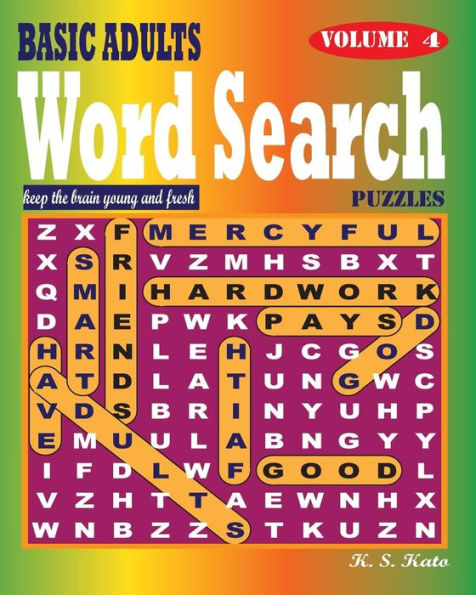 Basic Adults Word Search Puzzles, Vol. 4