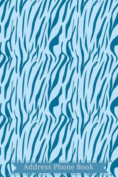Address Phone Book: Blue Leopard Design Cover: Contact Book For Birthdays, Addresses, Phone Numbers And Email, Alphabetical Organizer Journal Notebook For, Women, Men, Girls, Teens