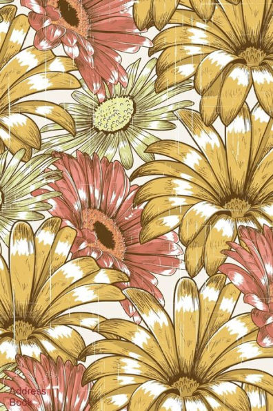 Address Book: Pink & Gold Vintage Floral Cover Birthdays Reminder, Addresses, Phone Numbers And Email, A-Z Organizer Journal Notebook For, Women, Girls, Teens