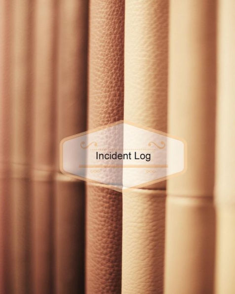 Incident Log: Brown Shelf Book Design Cover: Record Accidents & Incident In Your Business, Hazzard, Issue Report Log, Company Store Shop Restaurant, Hotel, Home 7 More, Large Journal Notebook 8X10