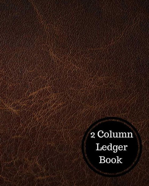 2 Column Ledger Book: Two Columnar Format