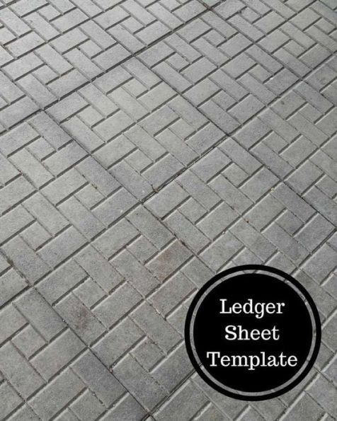 Ledger Sheet Template: Three Columnar Format