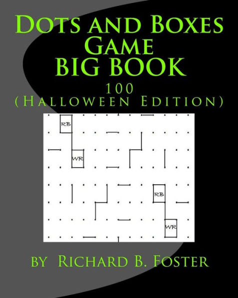 Dots And Boxes Game Big Book: 100 (Halloween Edition)