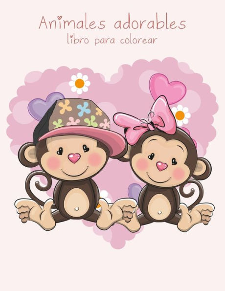 Animales Adorables Libro Para Colorear 1 (Spanish Edition)