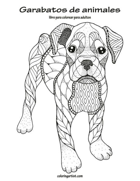 Garabatos De Animales Libro Para Colorear Para Adultos 1 (Spanish Edition)