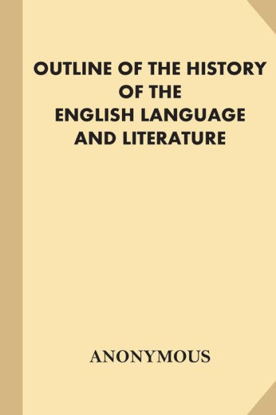 Outline Of The History Of The English Language And Literature