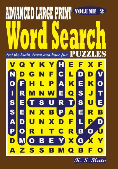 Advanced Large Print Word Search Puzzles, Vol. 2