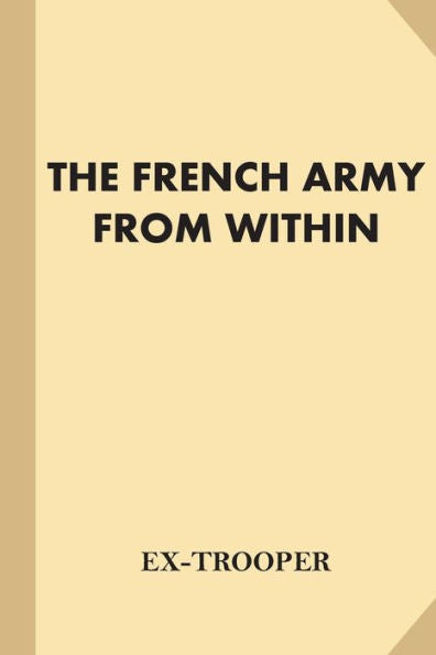 The French Army From Within - 9781539901808