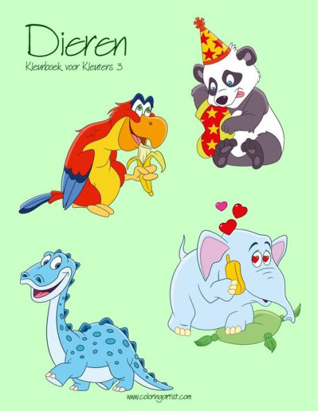Dieren Kleurboek Voor Kleuters 3 (Dutch Edition)