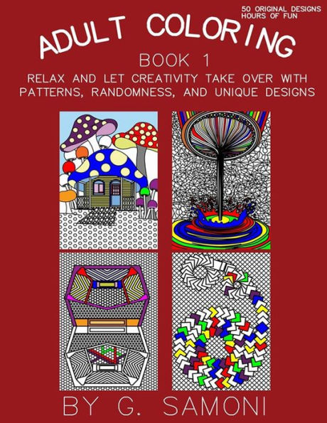 Adult Coloring Book Book 1: English Version (Adult Coloring Books)
