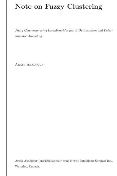 Fuzzy Clustering Using Levenberg-Marquardt Optimization And Deterministic Anneal