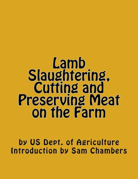 Lamb Slaughtering, Cutting And Preserving Meat On The Farm