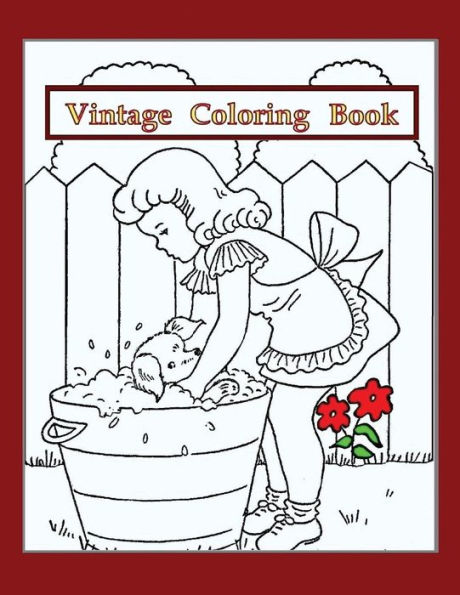 Vintage Coloring Book: Vintage Drawings From 1944 (Volume 1)