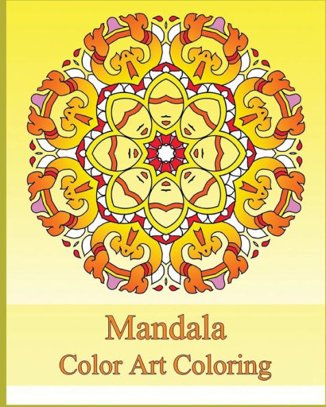 Color Art Coloring Book: 50 Graphic Design, Easy Designs For Meditation, Stress Relieving, Coloring For Relax And Calm Your Mind