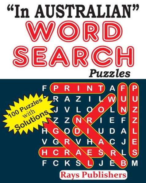 In Australian Word Search Puzzles (Large Print Series)